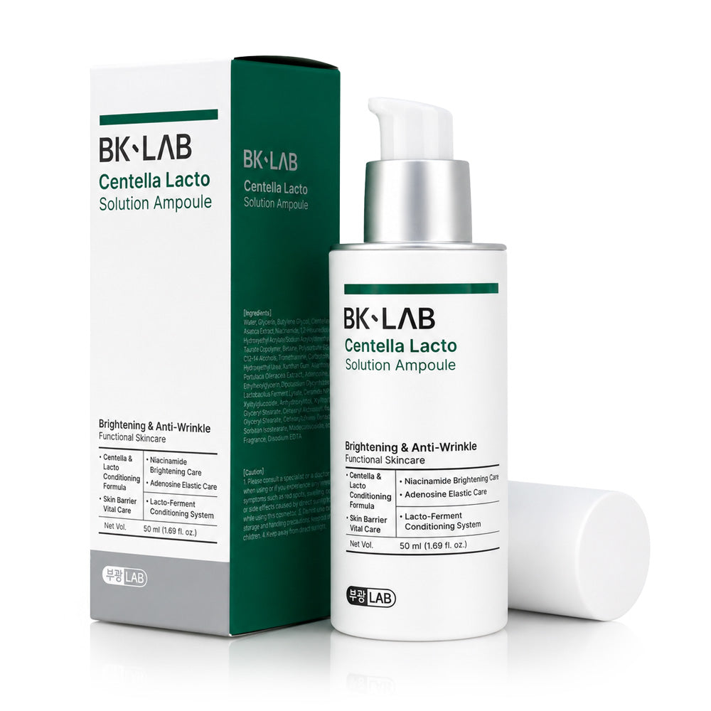 BK-LAB Centella-Lacto Solution Ampoule — pharma-backed calming serum